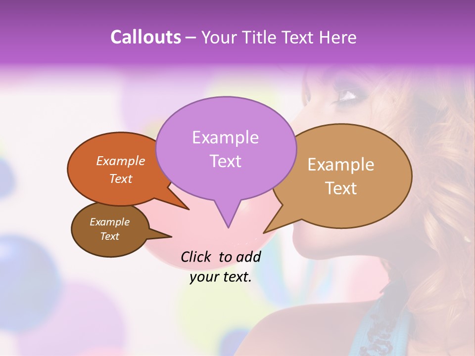 Blowing Bubble Gum PowerPoint Template