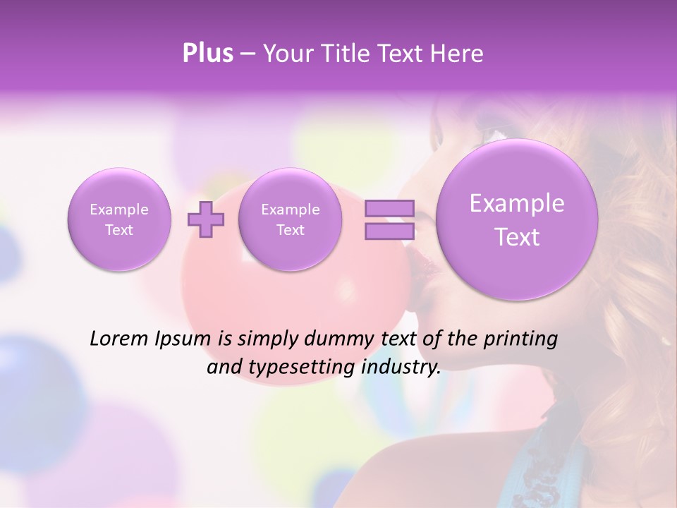 Blowing Bubble Gum PowerPoint Template