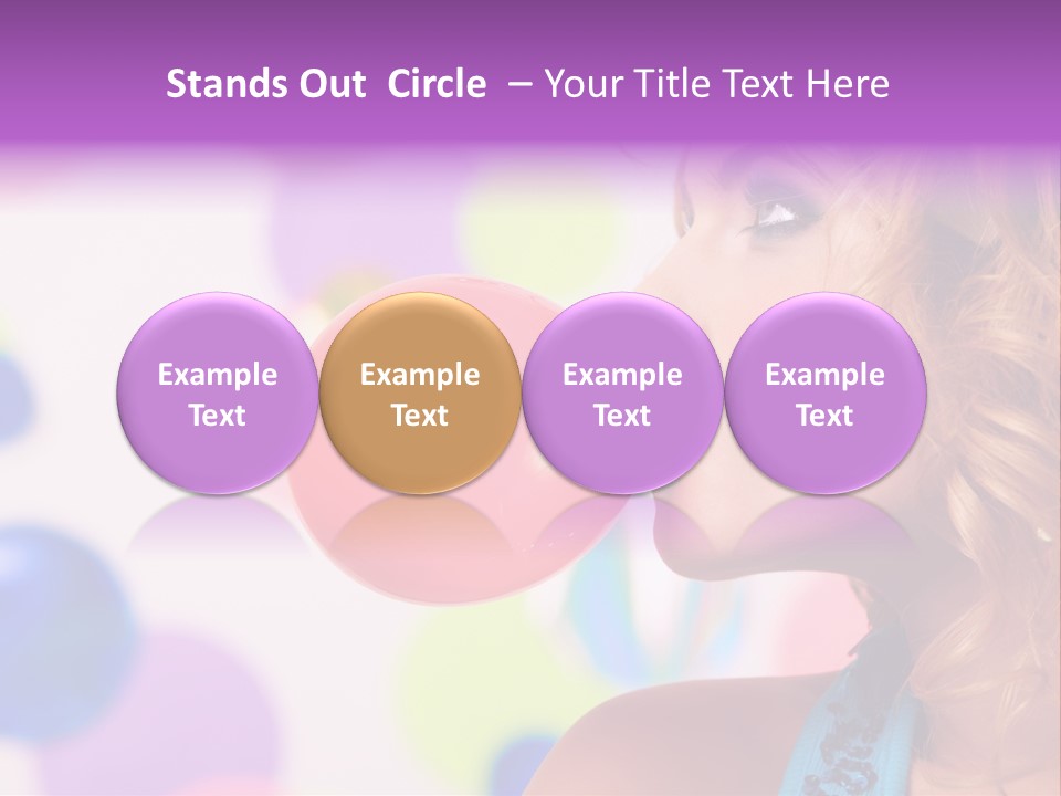 Blowing Bubble Gum PowerPoint Template