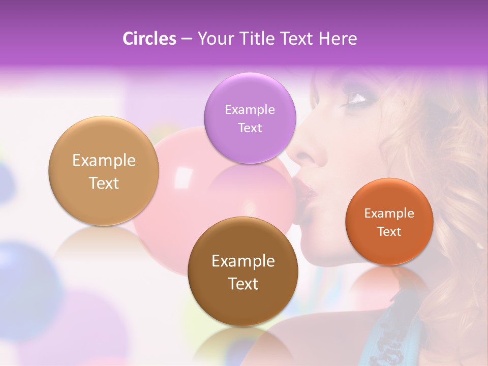 Blowing Bubble Gum PowerPoint Template