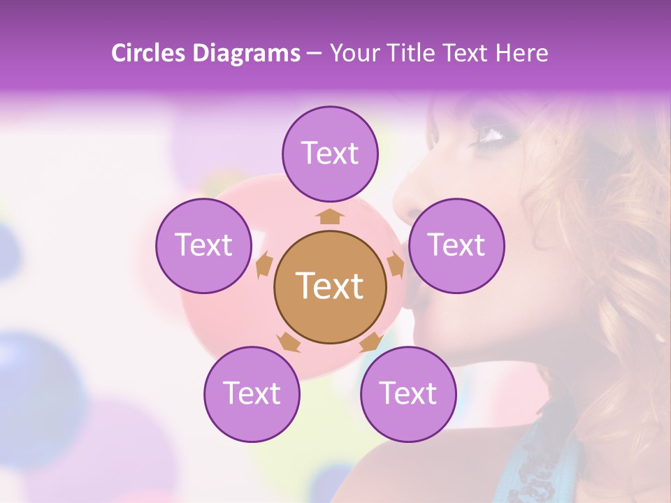 Blowing Bubble Gum PowerPoint Template