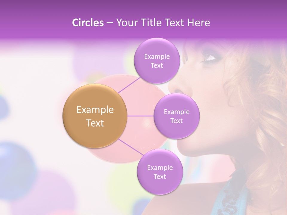 Blowing Bubble Gum PowerPoint Template