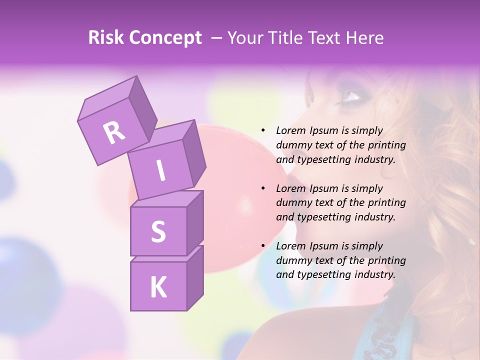 Blowing Bubble Gum PowerPoint Template