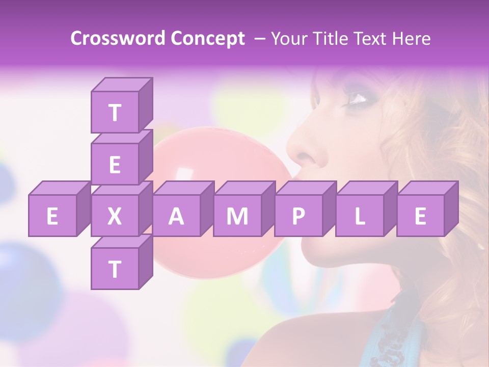 Blowing Bubble Gum PowerPoint Template