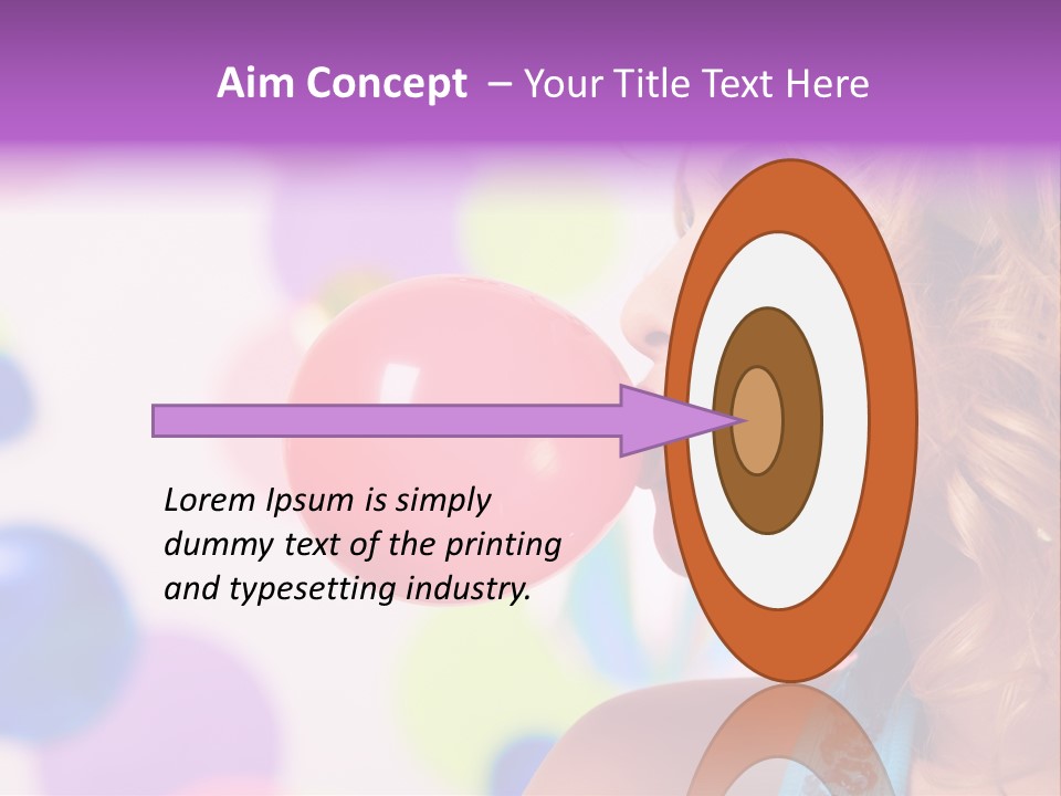 Blowing Bubble Gum PowerPoint Template