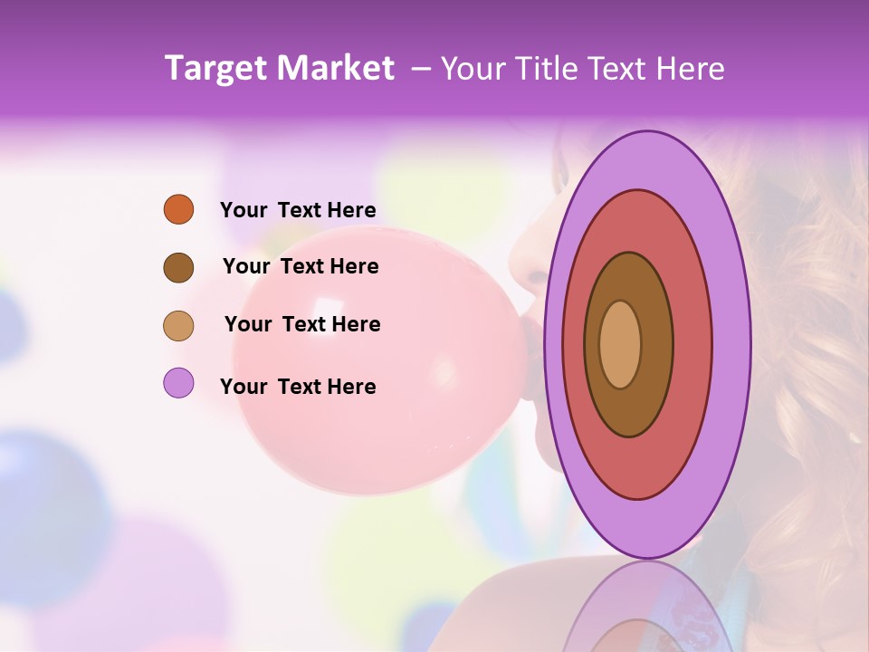 Blowing Bubble Gum PowerPoint Template