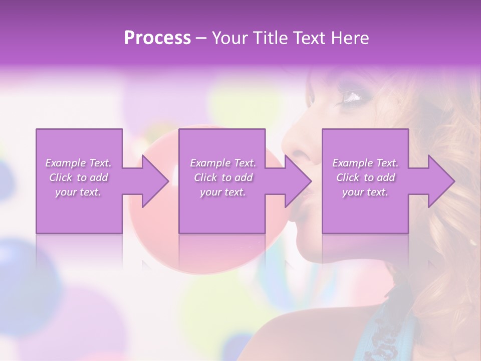 Blowing Bubble Gum PowerPoint Template