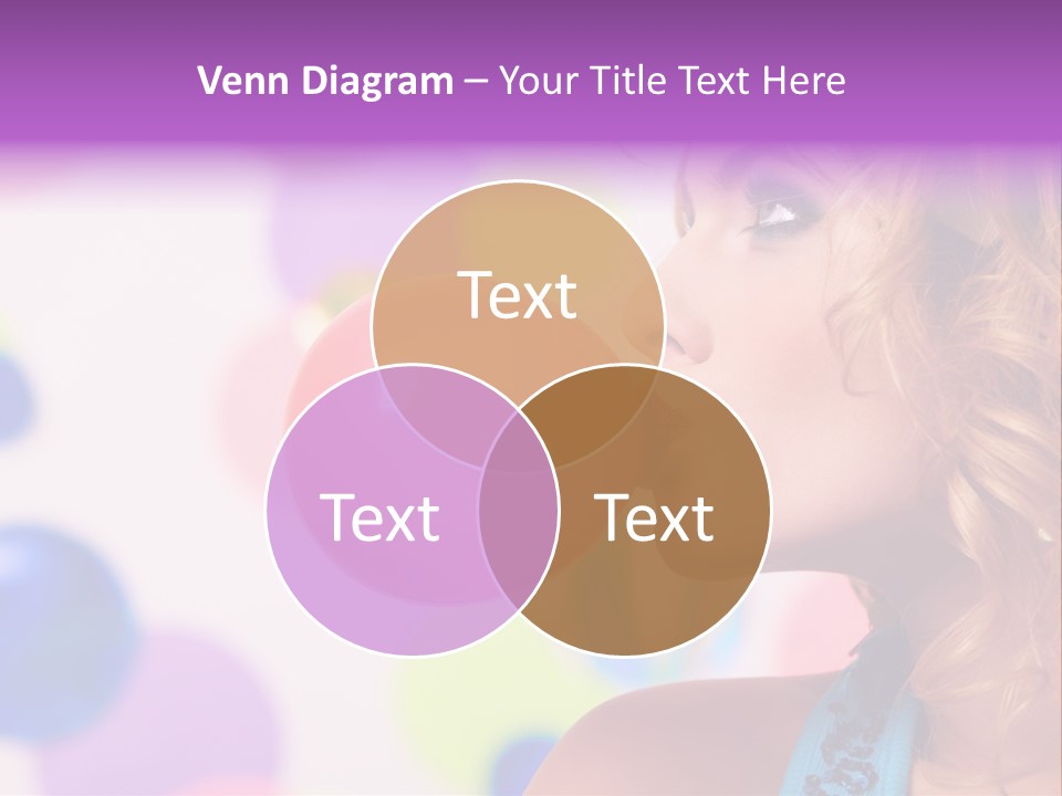 Blowing Bubble Gum PowerPoint Template