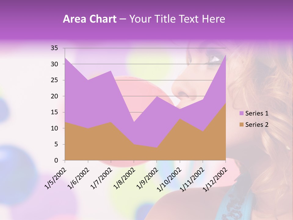 Blowing Bubble Gum PowerPoint Template