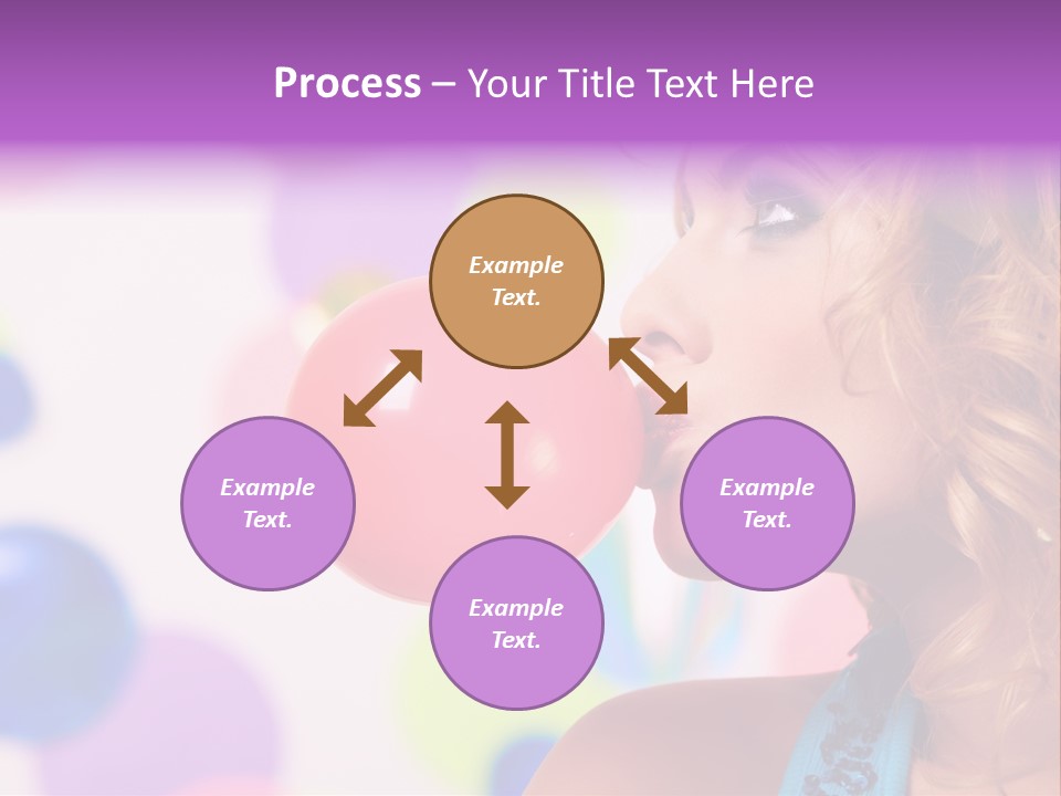 Blowing Bubble Gum PowerPoint Template