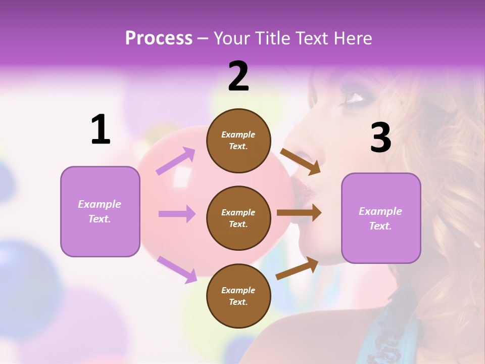 Blowing Bubble Gum PowerPoint Template