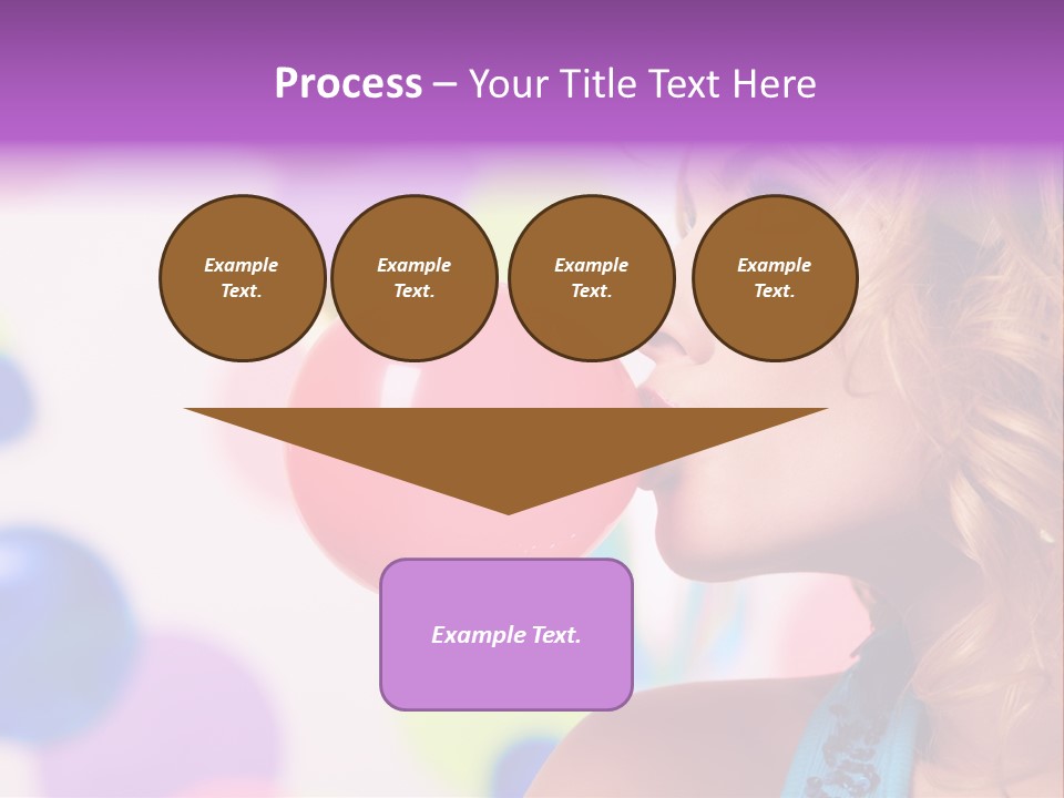 Blowing Bubble Gum PowerPoint Template