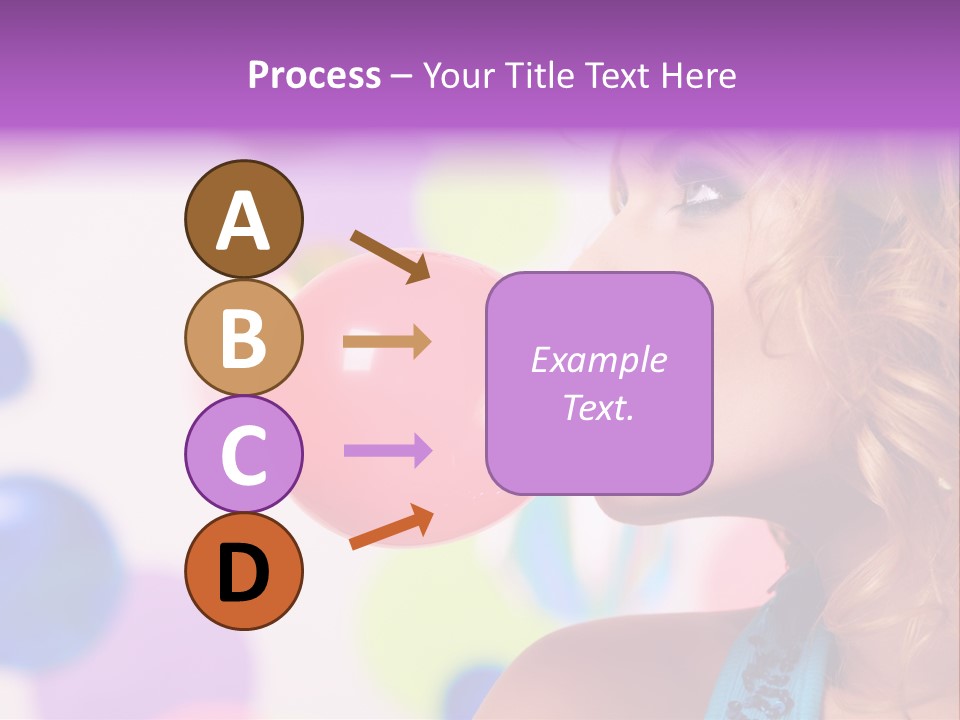 Blowing Bubble Gum PowerPoint Template