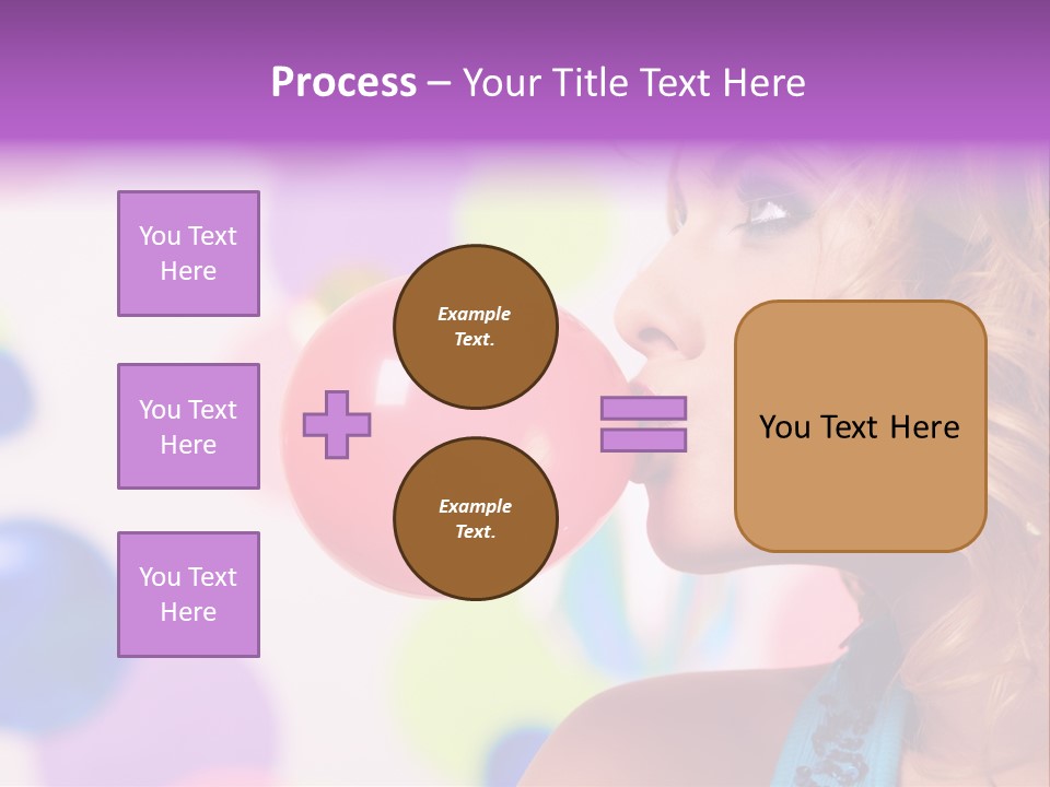 Blowing Bubble Gum PowerPoint Template