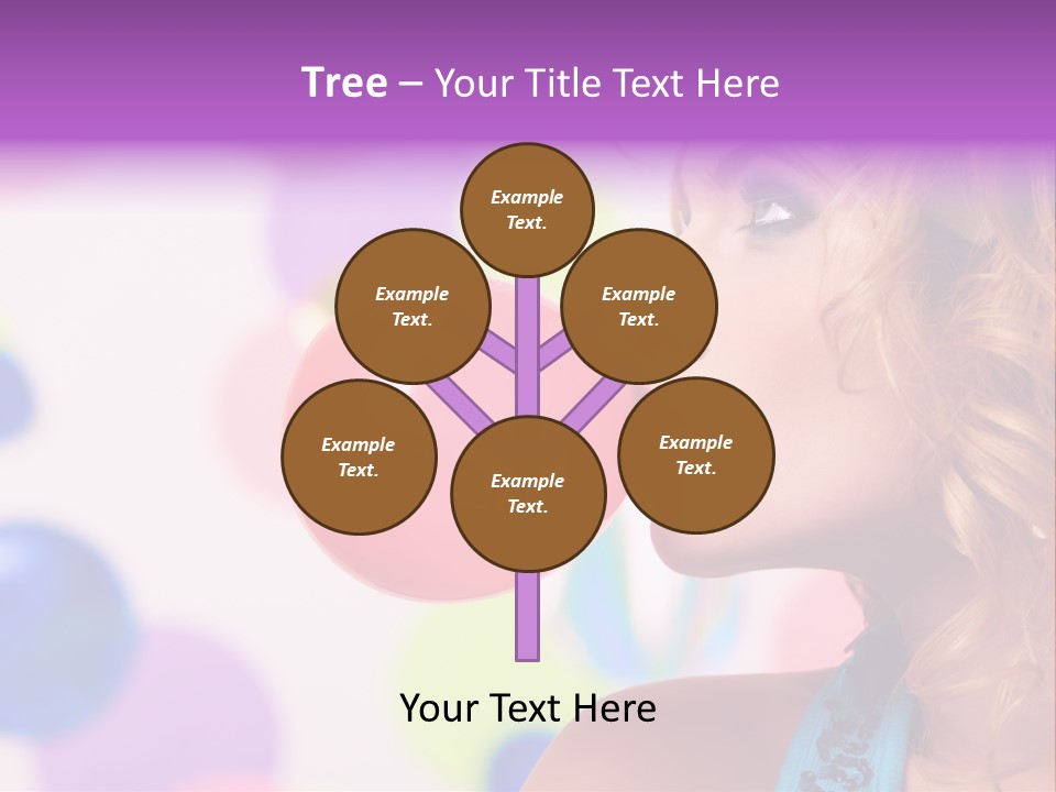 Blowing Bubble Gum PowerPoint Template