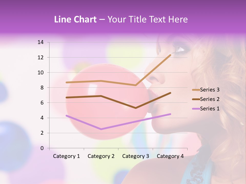 Blowing Bubble Gum PowerPoint Template