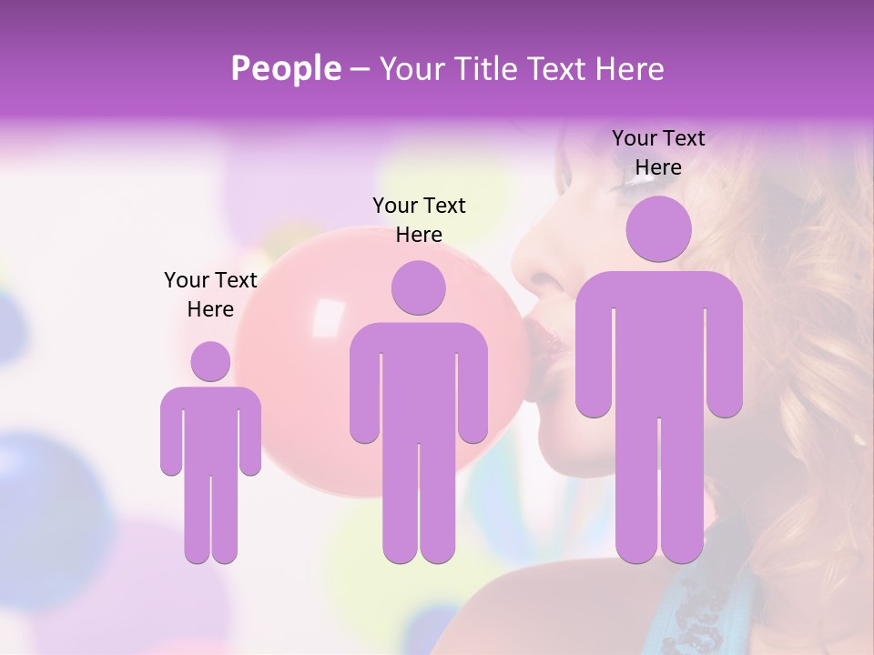 Blowing Bubble Gum PowerPoint Template