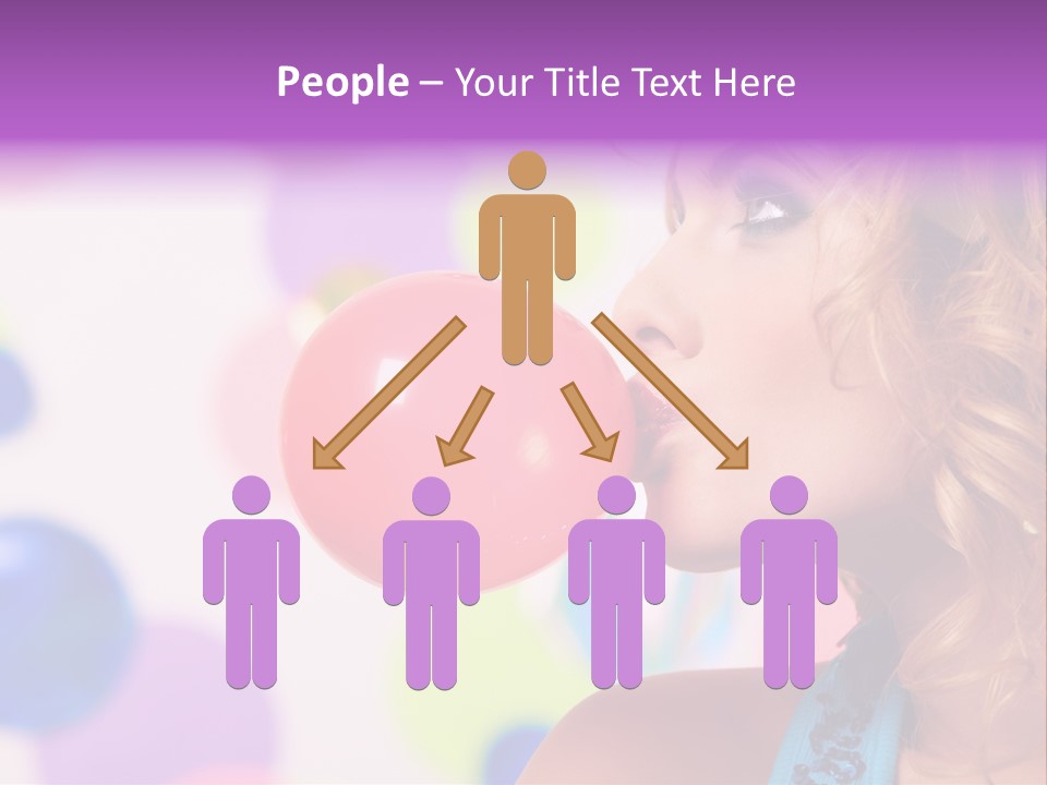 Blowing Bubble Gum PowerPoint Template