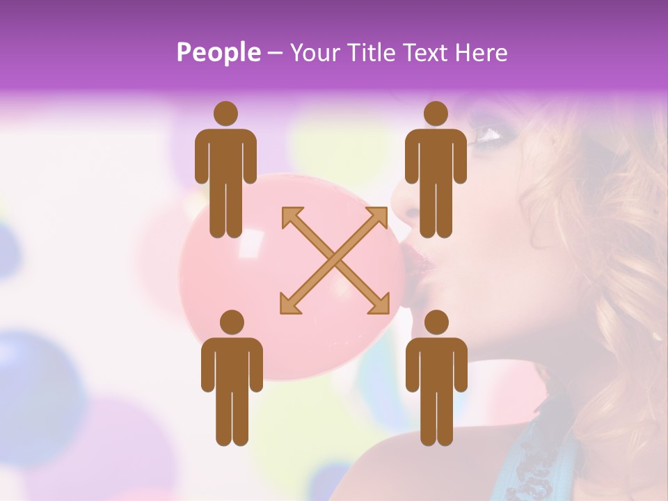 Blowing Bubble Gum PowerPoint Template