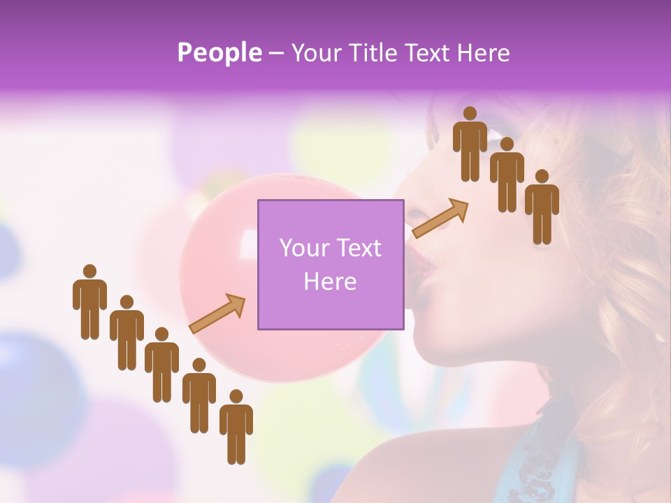 Blowing Bubble Gum PowerPoint Template