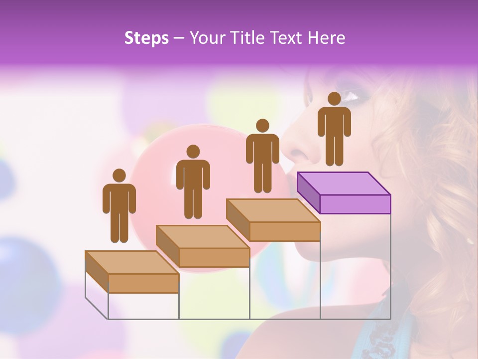 Blowing Bubble Gum PowerPoint Template