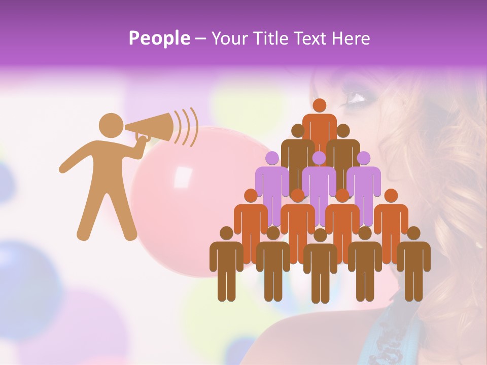 Blowing Bubble Gum PowerPoint Template