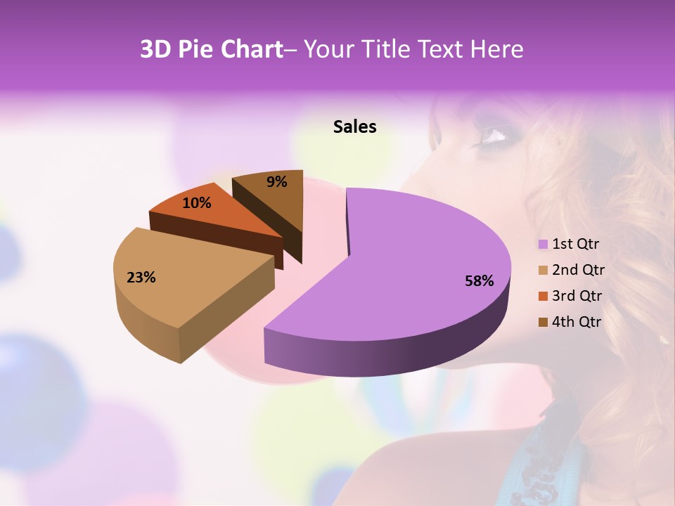 Blowing Bubble Gum PowerPoint Template