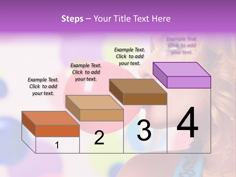 Blowing Bubble Gum PowerPoint Template