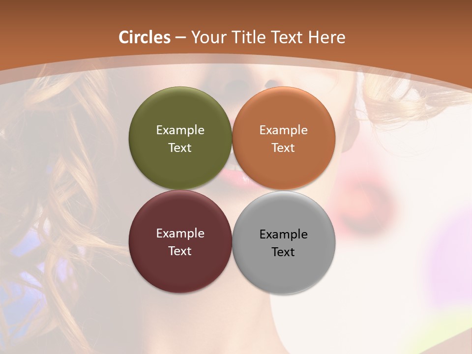 Blond Hair Vertical PowerPoint Template