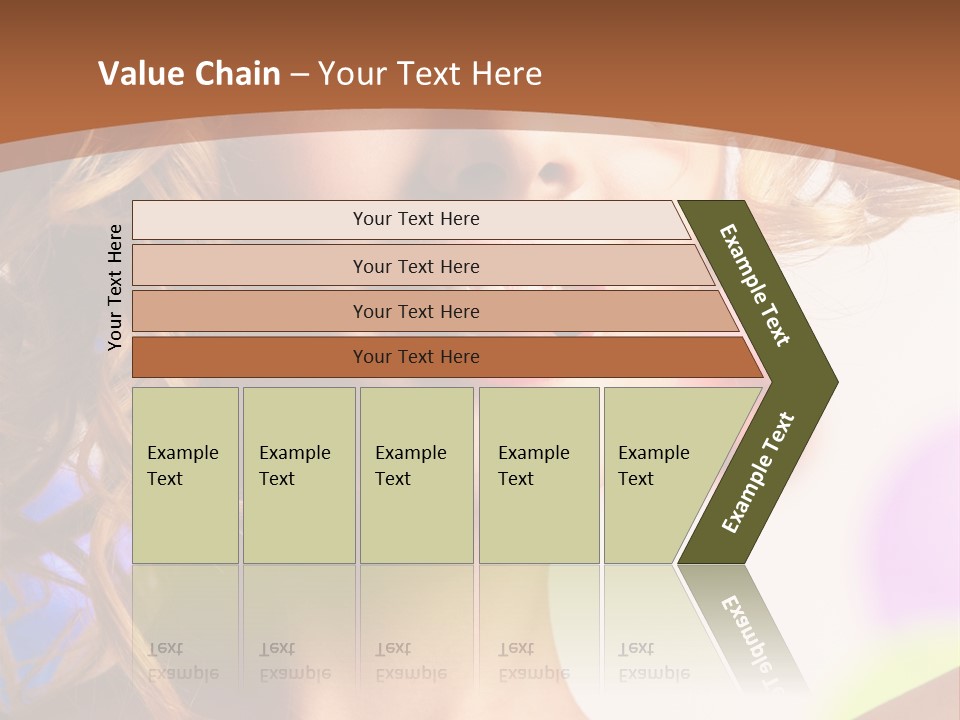 Blond Hair Vertical PowerPoint Template