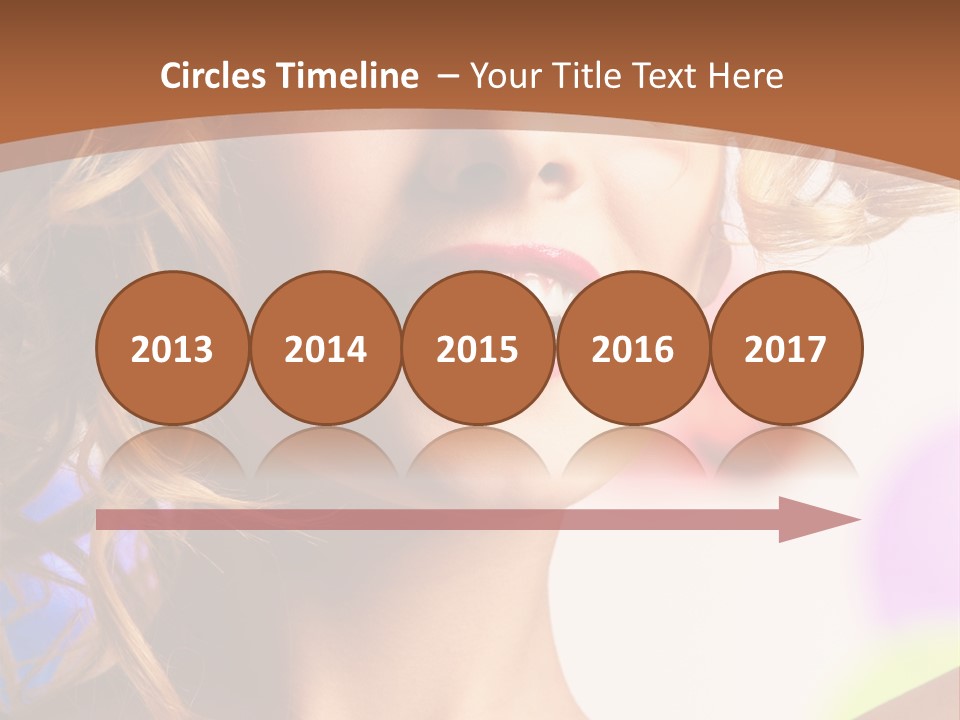 Blond Hair Vertical PowerPoint Template