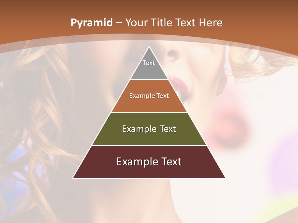 Blond Hair Vertical PowerPoint Template