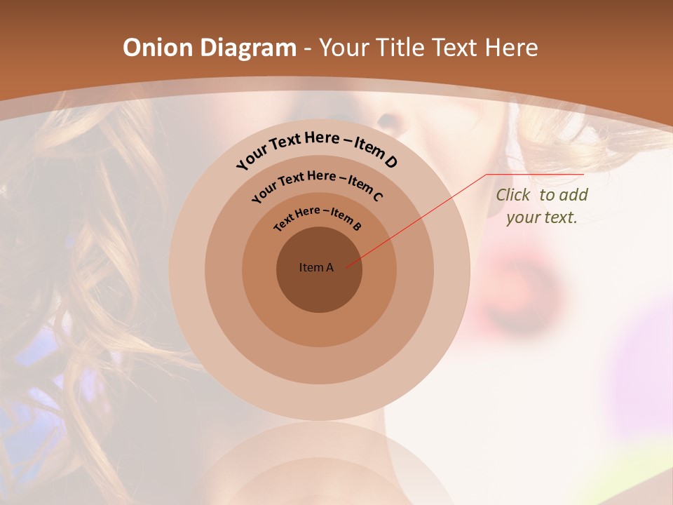 Blond Hair Vertical PowerPoint Template