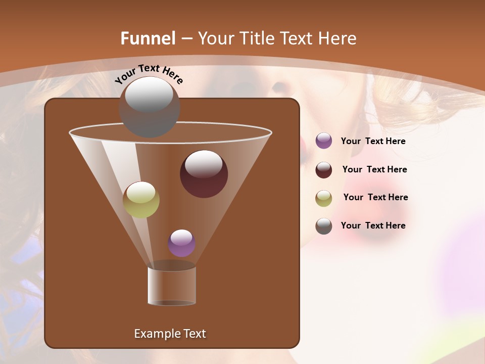 Blond Hair Vertical PowerPoint Template