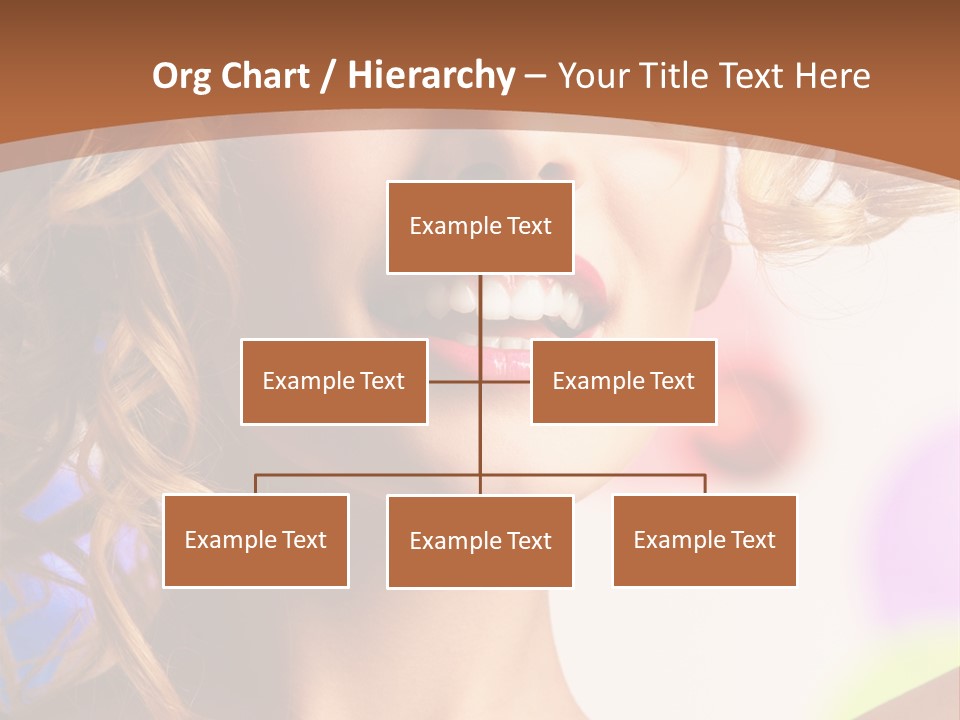 Blond Hair Vertical PowerPoint Template