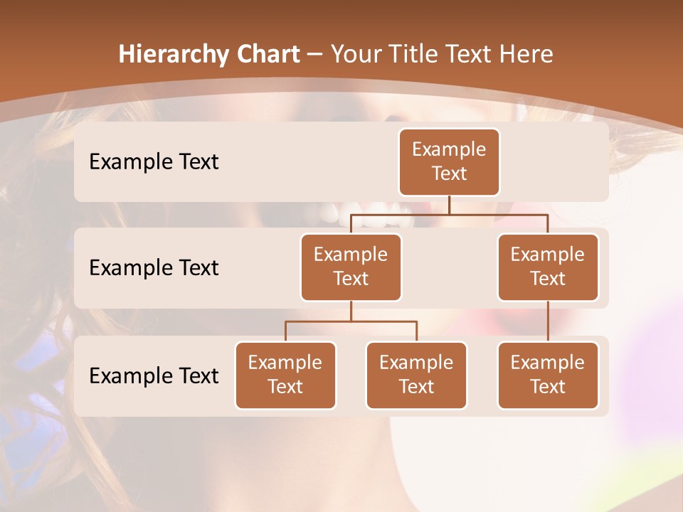 Blond Hair Vertical PowerPoint Template