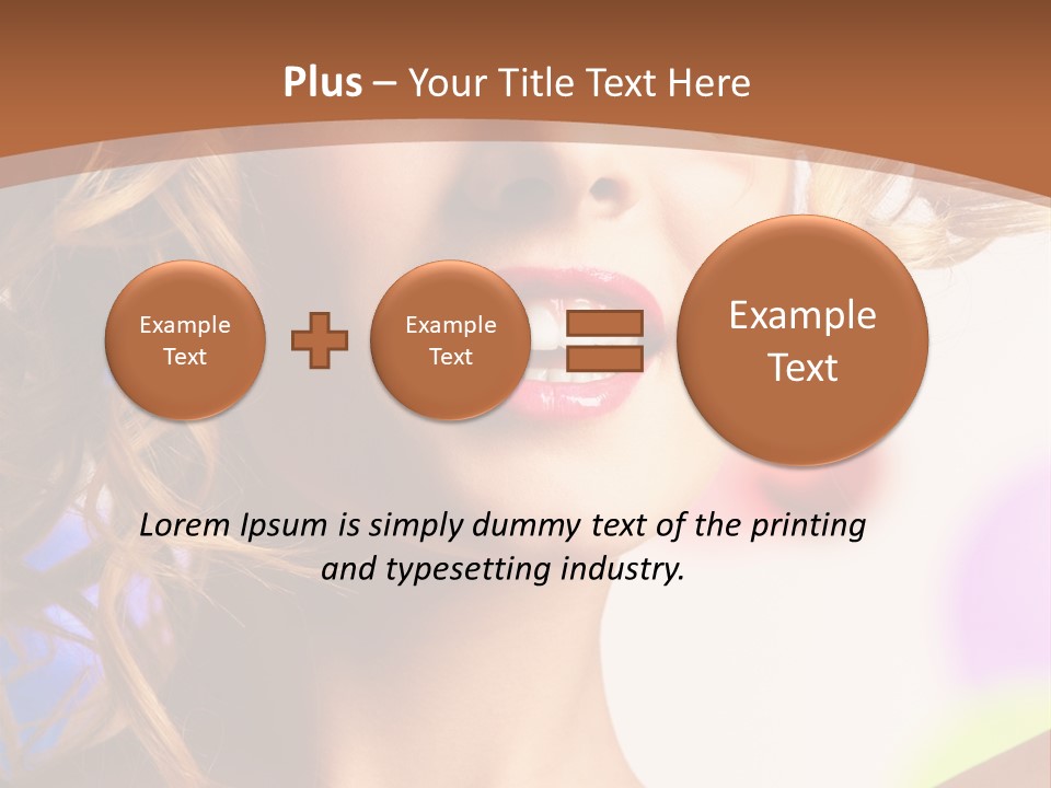 Blond Hair Vertical PowerPoint Template