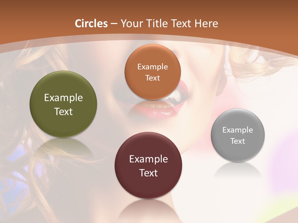 Blond Hair Vertical PowerPoint Template