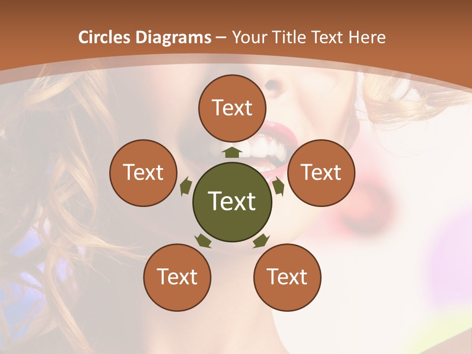 Blond Hair Vertical PowerPoint Template