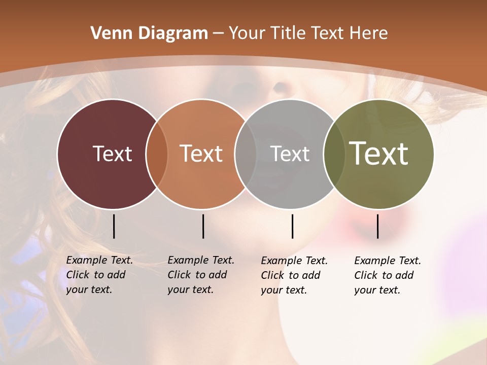 Blond Hair Vertical PowerPoint Template