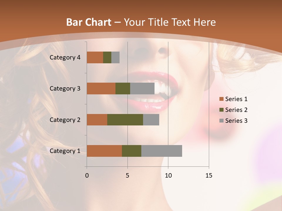 Blond Hair Vertical PowerPoint Template