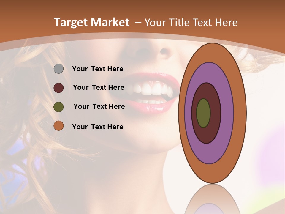 Blond Hair Vertical PowerPoint Template