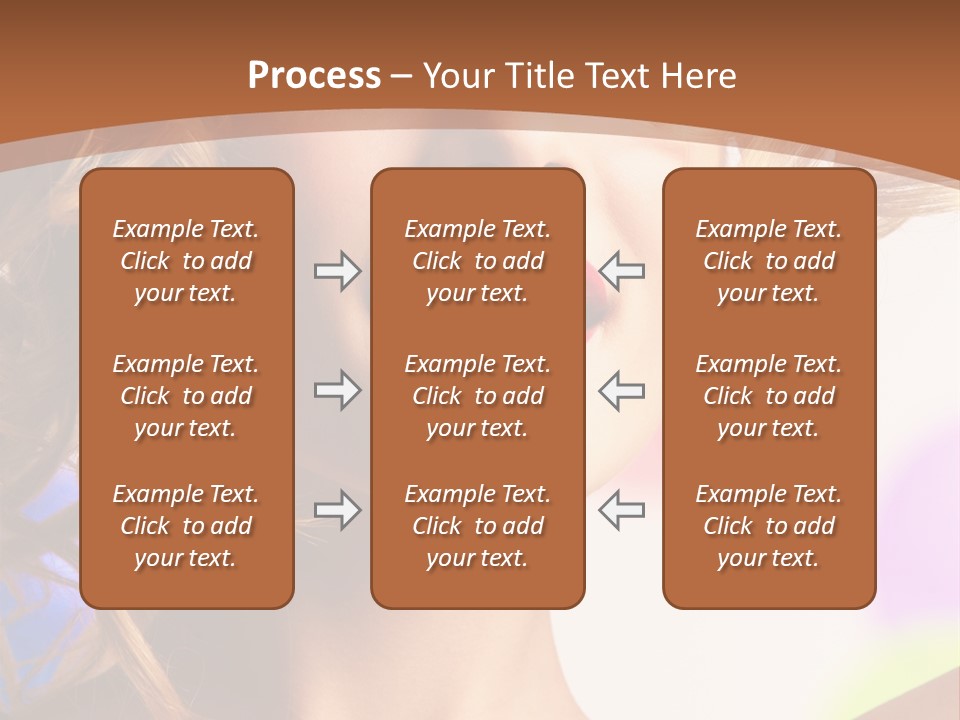 Blond Hair Vertical PowerPoint Template