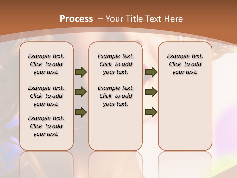Blond Hair Vertical PowerPoint Template