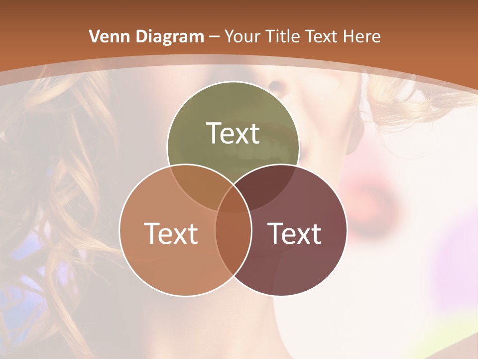 Blond Hair Vertical PowerPoint Template