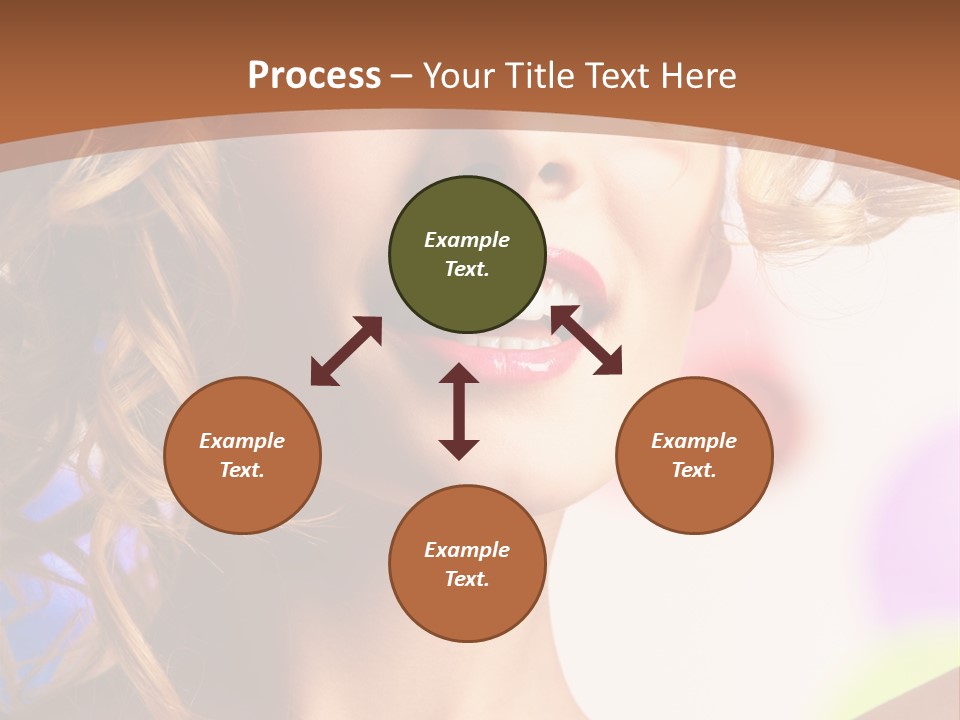 Blond Hair Vertical PowerPoint Template