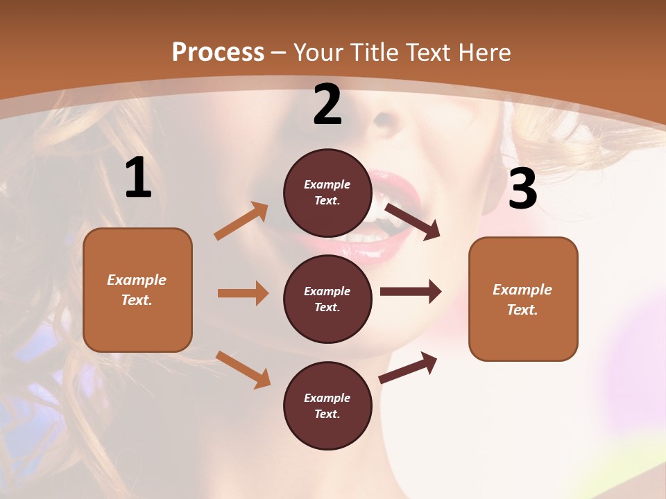 Blond Hair Vertical PowerPoint Template