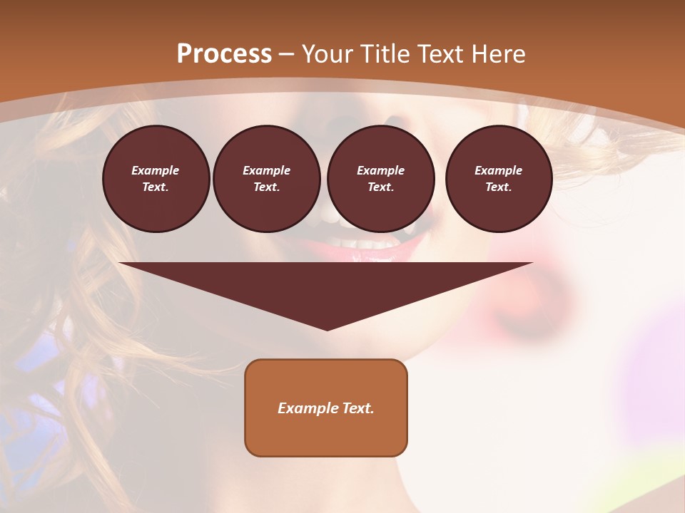 Blond Hair Vertical PowerPoint Template