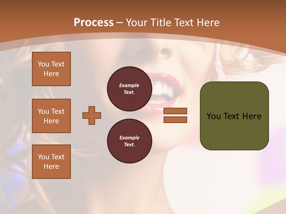 Blond Hair Vertical PowerPoint Template