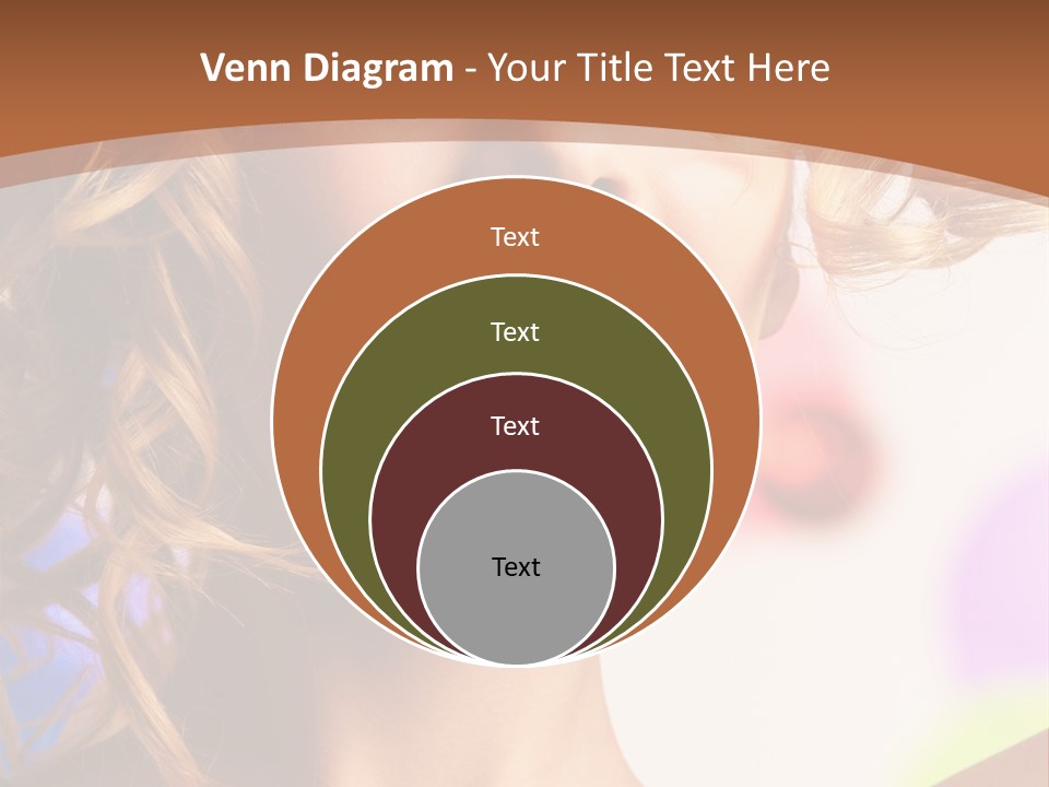 Blond Hair Vertical PowerPoint Template